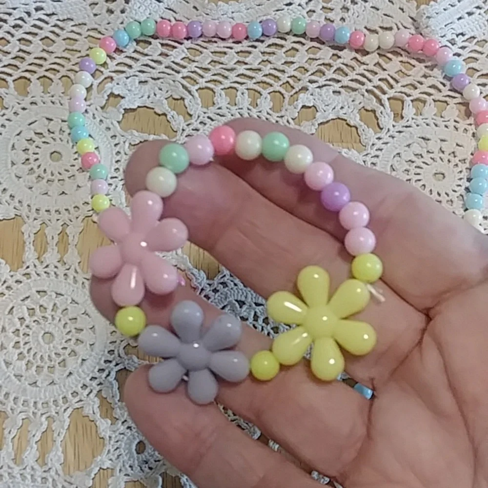 New girl's pastel costume jewelry dress up  set